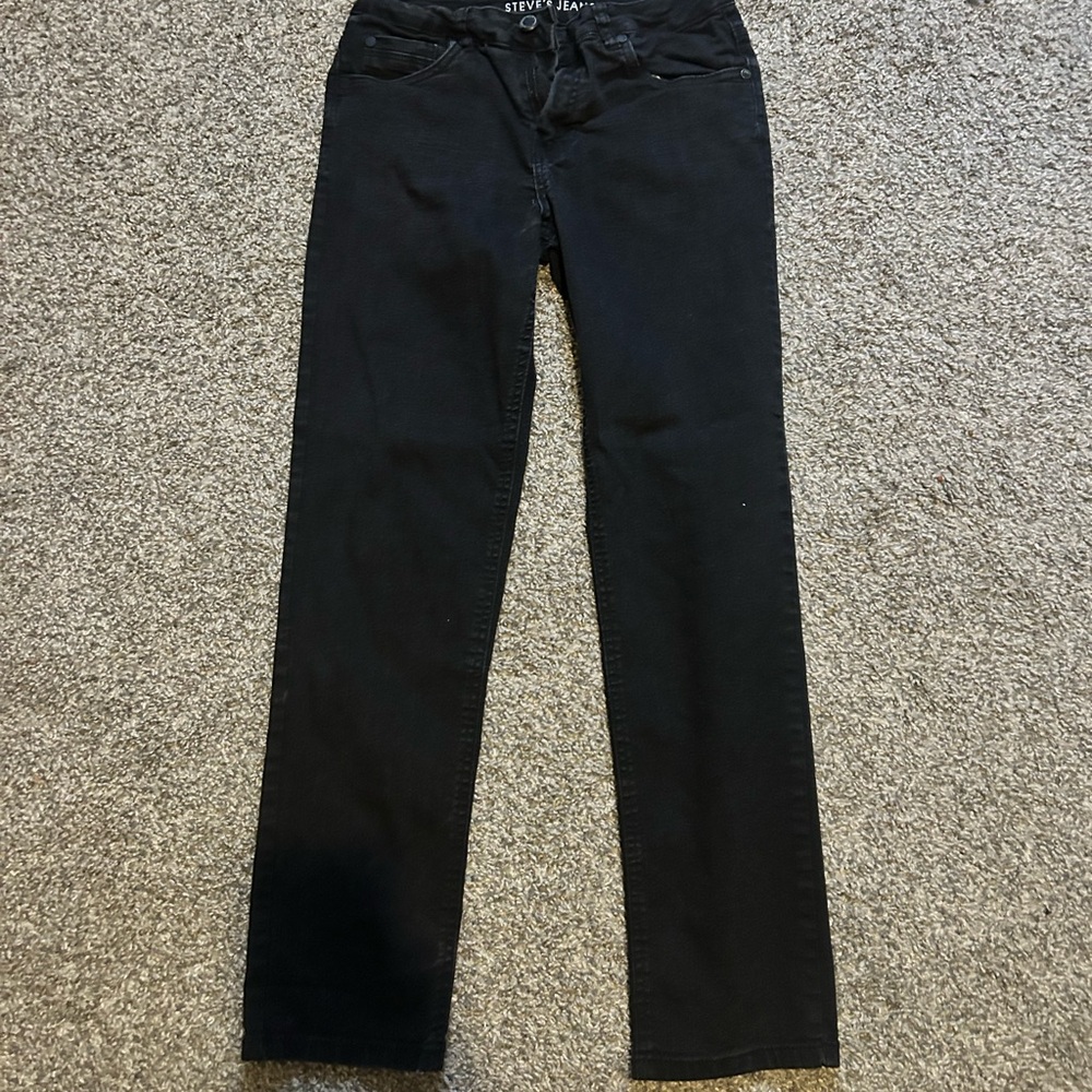 Black Straight Leg Jeans
